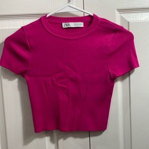 Zara Pink crop top!